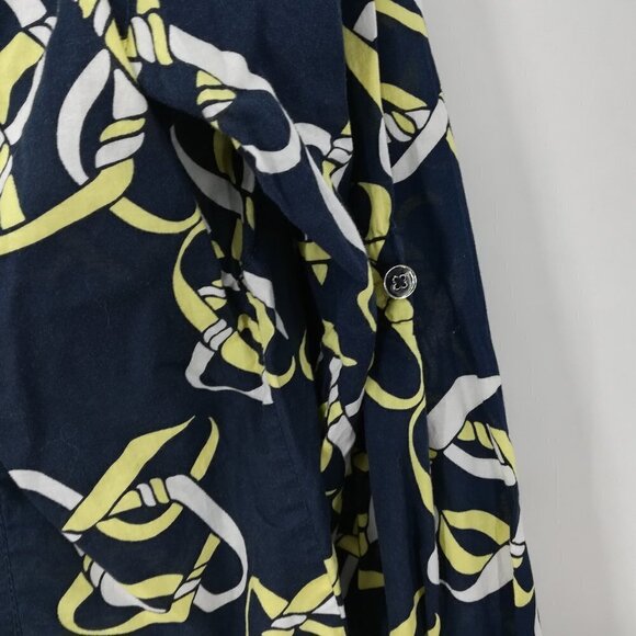 Liz Claiborne Knot Button Front Shirt Size 1X Plus Roll Tab Sleeve Career Preppy - Picture 6 of 11